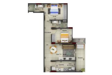 imagem 3 - Apartamento para locação bairro Tabajaras imagem 3 - Apartamento para locação bairro Tabajaras