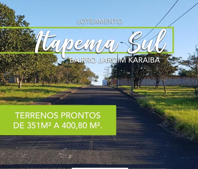 Terrenos à venda no Bairro Itapema Sul
