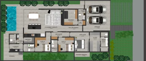 imagem 4 - Casa para venda em condomínio Fechado No Jardim Sul imagem 4 - Casa para venda em condomínio Fechado No Jardim Sul
